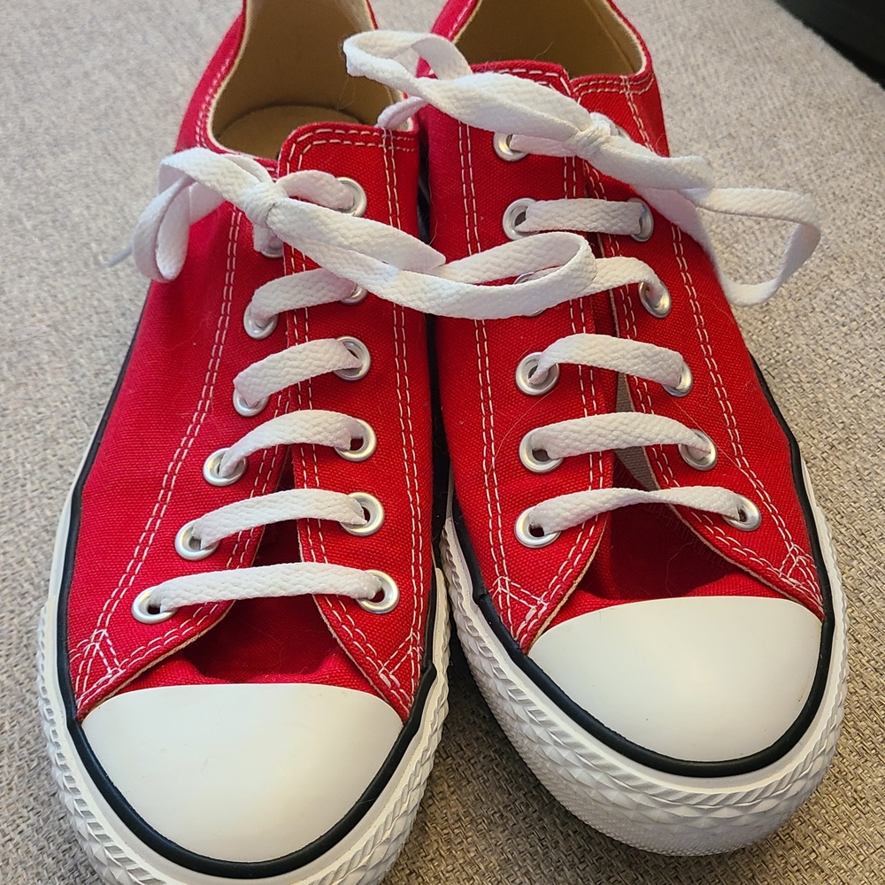 Converse Red and White Classic Sneakers